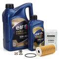 6L elf Evolution R-TECH ELITE 5W-30 + ORIGINAL Ölfilter für RENAULT 1.6-1.8 dCi