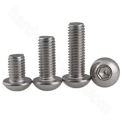 Linsenkopfschraube Innensechskant Edelstahl A2 M2 M2.5 M3 M4 M5 M6 M8 M10 M12