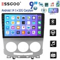 Android 14.0 9"Autoradio GPS Navi WIFI FM SWC Stereo Für Mazda 5 CR19 2005-2010