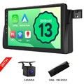 DAB+CAM+Für BMW 3er E46 9"IPS Autoradio Android 13 Auto GPS Navi CarPlay RDS USB