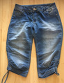Damen Jeans Kurze Capri Knie Lang Hell Blau Street One by ESPRIT Gr.28 fit YORK