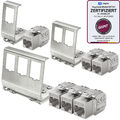 Keystone Cat 8 Modul Cat.8 Cat8  Halterung Hutschienenadapter RJ45 LAN STP Jacks