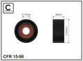 CAFFARO Spannrolle Keilrippenriemen 15-98 für E66 BMW E67 E65 E38 Kunststoff 7er