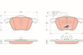 Bremsbelag Satz Bremsscheibe Scheibenbremse für Ford Galaxy I MK VAN VW