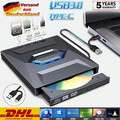 Externes CD/DVD Laufwerk USB 3.0 Type-C Brenner Player,Für PCLaptop Windows 11