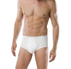 2er Pack Schiesser 005052 Sportslips Unterhose Doppelripp weiß uni Größe 5-8
