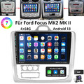 DAB+ 9" Android13 Autoradio Für Ford Focus II MK2 2004-2011 4+64G Carplay BT KAM