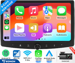 10,1 Zoll Android 13 8-Core Autoradio 2 DIN GPS NAVI CarPlay WiFi 6+64GB 4G LTE