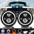 2x 7" Zoll Haupt LED Scheinwerfer Hi/lo Beam DRL E-Geprüft Für Jeep Wrangler