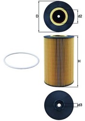 Ölfilter MAHLE OX 425D Filtereinsatz für MAN REGIO TGS TGA TGX SÜ HOCL LION 1 NG