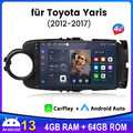 4+64G 8-Kern Für Toyota Yaris 2011-2018 Autoradio Android13 Carplay GPS NAVI SWC