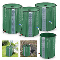 Regenwassertank Regenwasserfass Regentonne Faltbar mit Skala 200/380/500/750L DE