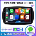 6+128G 8-Core Android 14 Autoradio Carplay GPS DAB+ Für Smart Fortwo Forfour 453