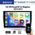 Autoradio Android 13 GPS KAM DAB+ 32GB Für VW Passat B7 CC Magotan 2011-2015