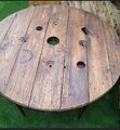 Schöne und einzigartige Tischplatte OHNE BEINE - zurückgewonnener industrieller & rustikaler Stil 