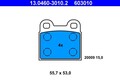 ATE Bremsbelagsatz, Scheibenbremse 13.0460-3010.2 für ALFA ROMEO OPEL VW VOLVO