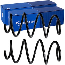2X SACHS FAHRWERKSFEDERN VORNE PASSEND FÜR SKODA OCTAVIA VW GOLF TOURAN