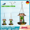 Vogelfutterhaus Solar Vogelfutterspender Aufhängen Vogelfutterstation für Vögel