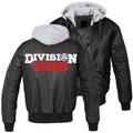 Männer MA1 Bomberjacke mit Kapuze Germanen Divison Midgard Wotansknoten M - 7XL