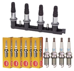 4x ESEN SKV Zündspule + 4x NGK Zündkerze passend für Citroën C2 JM_ 1.6