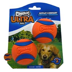 Chuckit Ultra Ball Medium 6 cm 2er Pack Ball für Hunde zum Apportieren