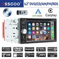 Autoradio Carplay Android Auto CD DVD Player AM RDS 3 USB Bluetooth AUX TF 2 DIN