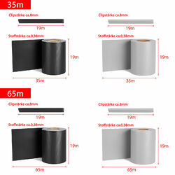 PVC Sichtschutz Streifen Folie Doppelstabmatten für Zaun Balkon Privatsphäre Neu