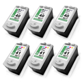 6x Tinte 3+3 für Canon Pixma MX-310 MP-180 IP-1300 IP-2600 MP-220 IP-1700 MP-190