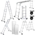 Klappleiter Ausziehleiter Aluleiter Mehrzweckleiter Teleskopleiter 4x4/4x5