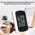 Digitales Drahtloses Thermometer Wetterstation Messgerät Sensor Innen Außen