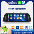 10,25" Autoradio Carplay 8+128GB Car Stereo 4G WIFI GPS Sat NAV für BMW F10 F11