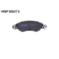 1x Bremsbelagsatz, Scheibenbremse SKF VKBP 80607 E passend für CITROËN