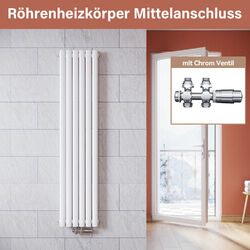 ELEGANT Design Heizkörper Bad Röhren Flachheizkörper Paneelheizkörper 1600x357mm