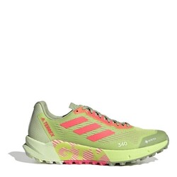 Adidas Herren grün Terrex Agravic Flow 2.0 Trail Laufschuhe UK 10,5 BRANDNEU