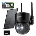 ieGeek 2K Solar Überwachungskamera Aussen Akku WLAN IP Outdoor mit 64G SD Karte