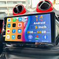 Für Smart Forfour Fortwo 453 Android 14 Carplay 64G Autoradio GPS Navi WIFI SAT