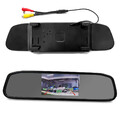 Auto KFZ 4.3" Rückspiegel Monitor Rückfahrkamera TFT LCD Bildschirm 2 Wege Video
