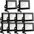 10x 20W 10W LED Fluter Flutlicht Strahler Scheinwerfer Außenleuchte Mit Stecker