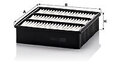MANN-FILTER C 2136/1 LUFTFILTER FÜR HONDA MITSUBISHI PROTON
