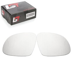 2x Außenspiegel Glas zum Kleben Set asphärisch konvex für VW Sharan 7N 2010-