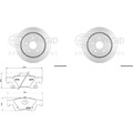 HELLA PAGID BREMSENSET 330mm HINTEN passend für JEEP GRAND CHEROKEE 4 IV WK