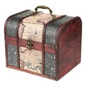 Schatztruhe Schatzkiste mit Schloss Aufbewahrungsbox Holzkiste Piratenkiste Box