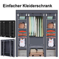 Kleiderschrank + Kleiderstange Stoffschrank Faltschrank Schrank Campingschrank