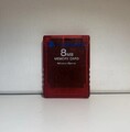 PlayStation 2 Memory Card in Transparent Rot Getestet 8MB Speicherkarte PS2 Sony