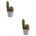  2 Count Künstlicher Bonsai Deko Kunstpflanzen Dekorative Topfpflanzen