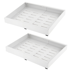 2er Teleskopschublade Ausziehbare Schublade Schrank Organizer Küchenschublade
