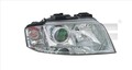 Hauptscheinwerfer TYC 20-0405-05-2 für AUDI C5 A6 4B5 4B2 Avant quattro TDI RS6