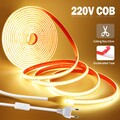 COB LED Streifen Stripe 230V Lichtband Selbstklebend IP67 Wasserdicht Inn/Außen