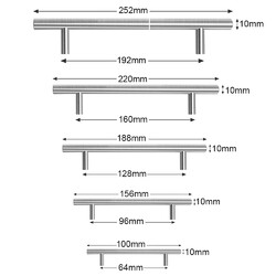 Möbelgriffe Stangengriff Küchengriffe Schrankgriff Griffe Edelstahl Relinggriff