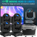 LED 4stk 150W Beam Moving Head 3Prisma 8Gobo  Bühnenlicht Spotlight Weihnachten